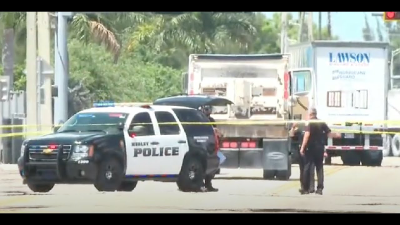 americateve | Pelea entre 2 hombres en yarda de camiones en Medley termina con uno baleado en la cara