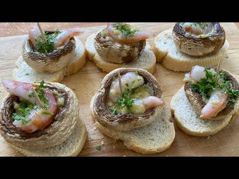 Champiñones rellenos de