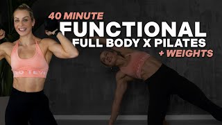 40 MIN FUNCTIONAL FULL BODY WITH DUMBBELLS | X Pilates | Circuit Style | Low Impact | No Jumping