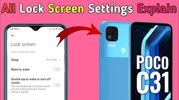 Poco C31 Lock Screen Settings Review || Poco Lock Screen Settings Full Explain