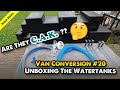 Unboxing water tanks for a L4H3 XLWB Citroen Relay / Ducato /  Boxer