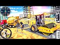 JCB Excavator Dumping Sand at Construction Site #3 - City Park Installation Game - Android Gameplay