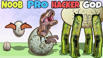 NOOB vs PRO vs HACKER vs GOD in Dino Run 3D