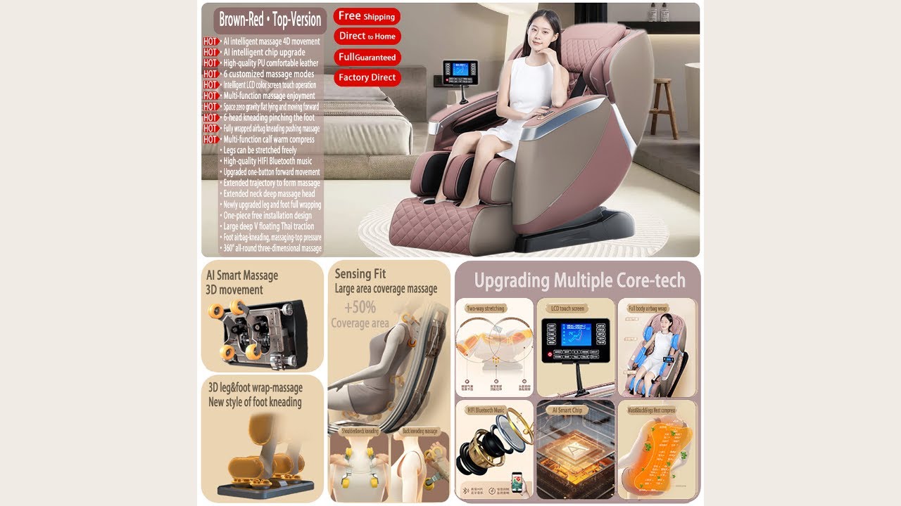 Review 2025 True 4D AI Intelligence Zero Gravity Massage Chair Recliner 2025