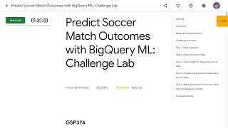Predict Soccer Match Outcomes with BigQuery ML Challenge Lab GSP374 screenshot 4
