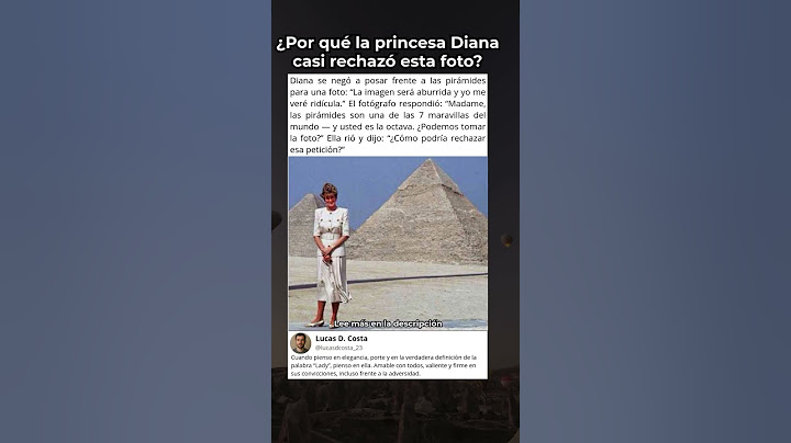 La foto icónica que casi no sucede... #princesadiana #diana #egipto