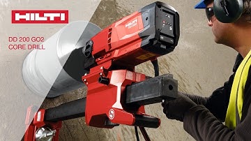 Creating Through Penetrations:  Hilti DD 200 G02 Core drill