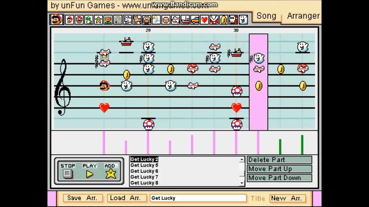 Get Lucky - Mario Paint Composer - Daft 