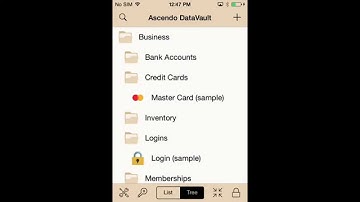 Using Categories and Types in DataVault for iOS