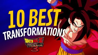 10 Best Transformations in Dragon Ball Z Budokai Tenkaichi 3