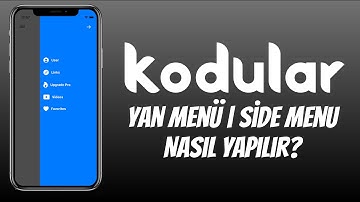 KODULAR YAN MENÜ NASIL YAPILIR? | SIDE MENU NASIL YAPILIR? | EKLENTİSİZ!