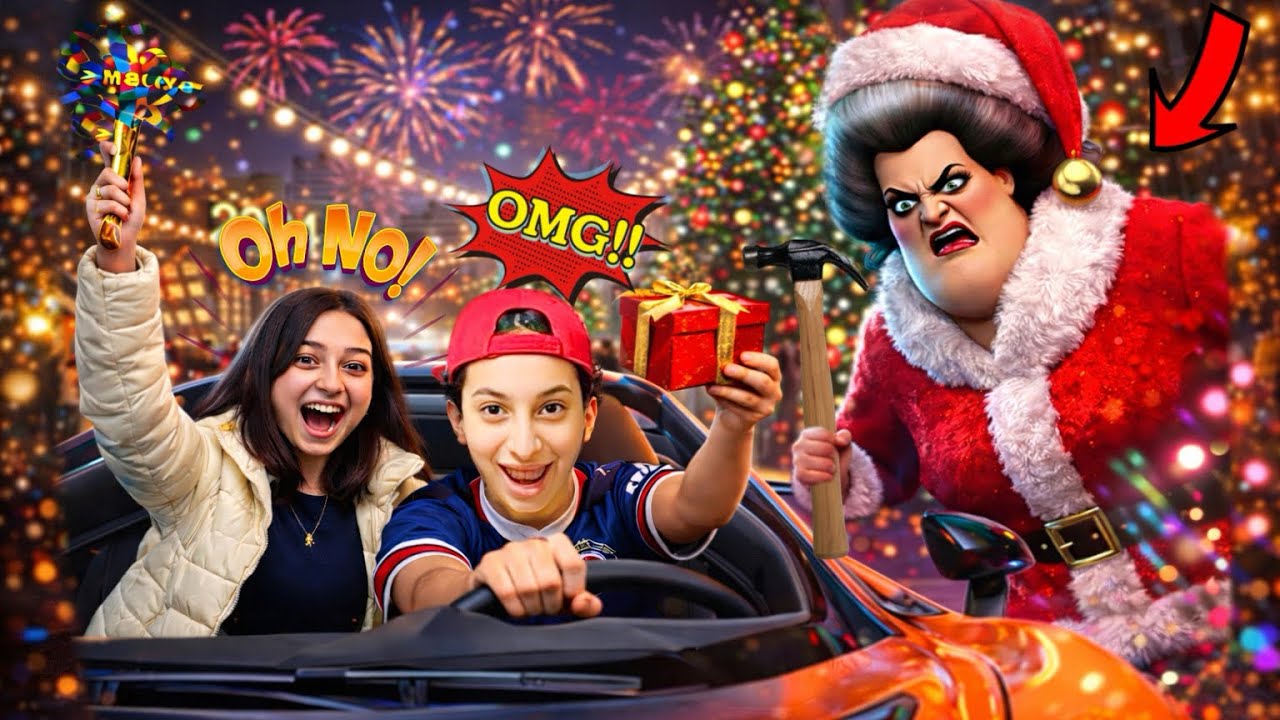 لما المعلمة👩‍🏫الشريرة👹تظهر يوم راس السنه🎄وتنتقم من عيلتك😱!(اللي حصل صدمنا في الكريسماس☃️💔)روان ستارز