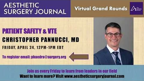 Christopher Pannucci MD: Aesthetic Surgery Journal...