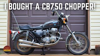 I Bought An Old School CB750 Chopper! How Bad Is It?  EP1