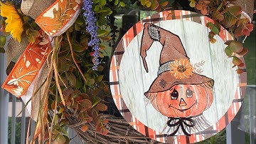 How to create a Grapevine Scarecrow Wreath