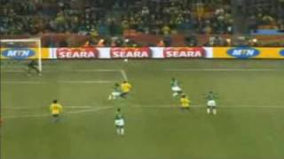 Brasil 3x1 Costa do Marfim Gol Luis Fabiano World Cup Africa   Brazil 3 Vs 1 D&#39;Ivory