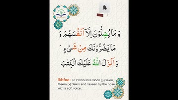 Learn Tajweed of Surah An-Nisa Ayat 113 | تعلم التجويد - سورة النساء    | Tajweed Rules + Practice
