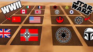 Every WORLD WAR 2 Army VS Every STAR WARS Army!  - UEBS 2: Star Wars Mod