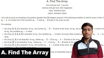 A Find The Array | Educational Codeforces Round 111 (Rated for Div. 2) | Codeforces Find The Array