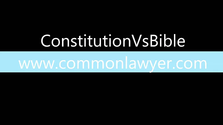 Brent Allan Winters Constitution -vs- Bible Part 1