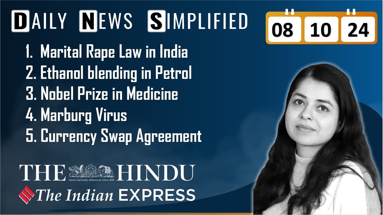 The Hindu & The Indian Express Analysis | 08 October, 2024 | Daily ...