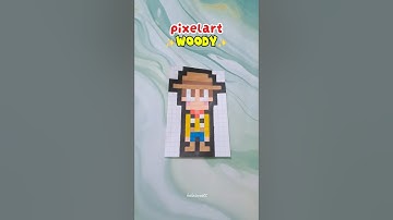pixelart woody toy story🤎✨️#pixelart #coloring #shorts