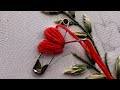 fabulous flower hand embroidery design |how to start hand embroidery design |#handembroidery
