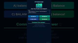 Python Quiz #246 — Can You Predict the Output? #shorts #python