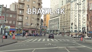 Sao Paulo 4K - Driving Downtown - Brazil