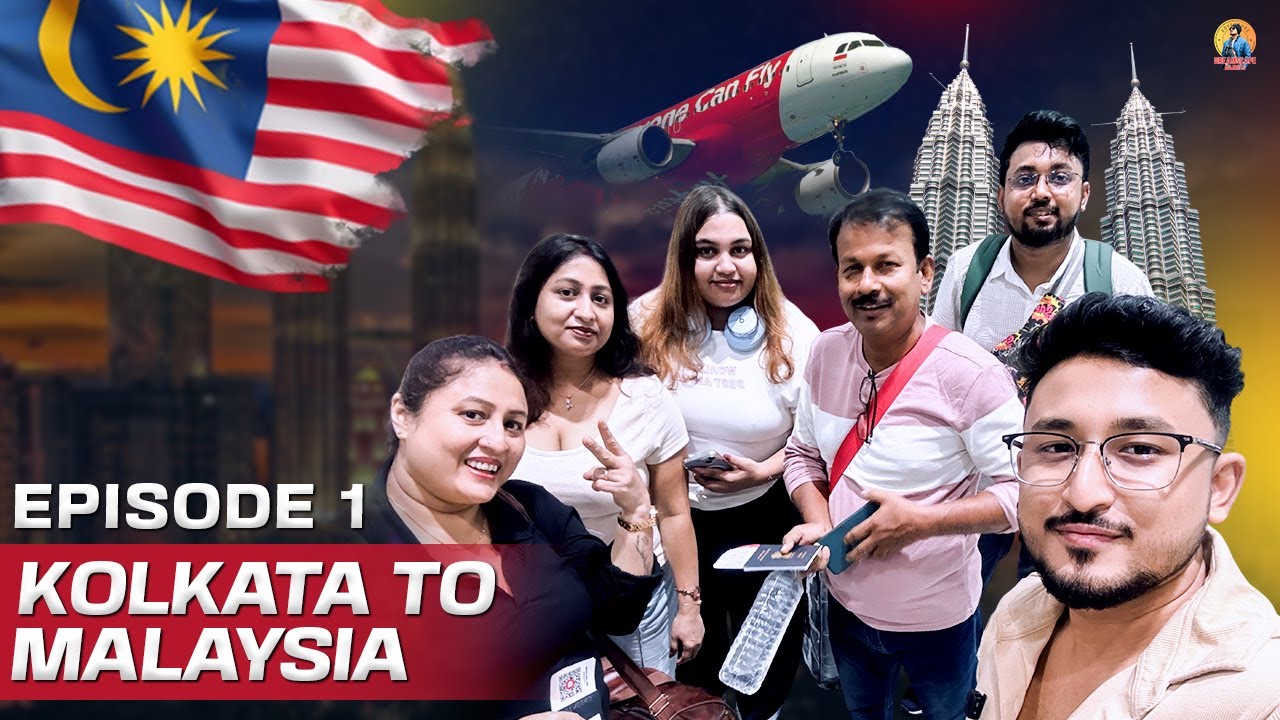 Kolkata to malaysia🇲🇾 | Ep.1 | Tour guide | Ticket Cost | e-sim | malaysia arrival card | GRAB Info