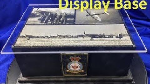 How to make a display base for a model plane