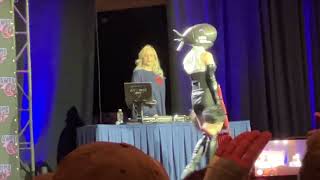 Lady Reze, Bomb Girl ripping heads from Chainsaw Man at Awesome Con 2023 in Washington, DC Cosplay