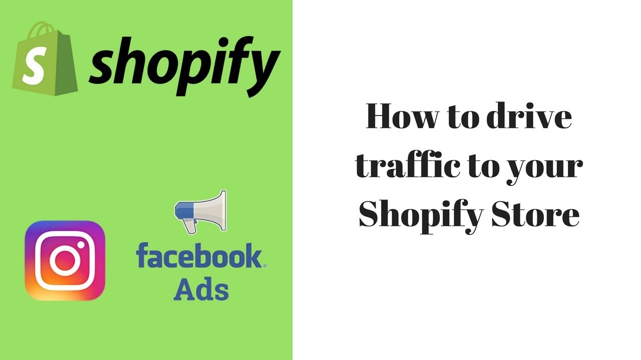 How to drive traffic to your Shopify store - YouTube