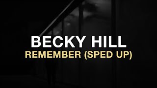 Becky Hill - Remember (Acoustic Sped Up Lyric Video)