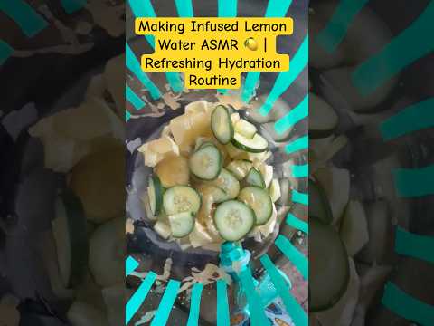 ASMR Lemon Water Prep | Simple Healthy Drink Recipe