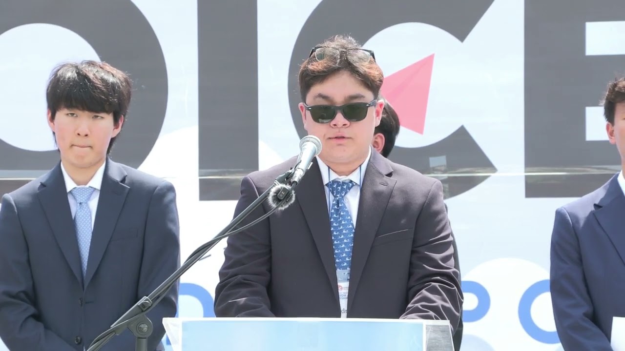 KCC2G 2023 Intern Andrew Lee being the Voice for Freedom for North Korea Human Rights