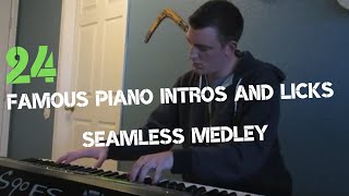 24 Famous Piano Intros and Licks  A Seamless Medley | Pop, Rock, Jazz and Classical