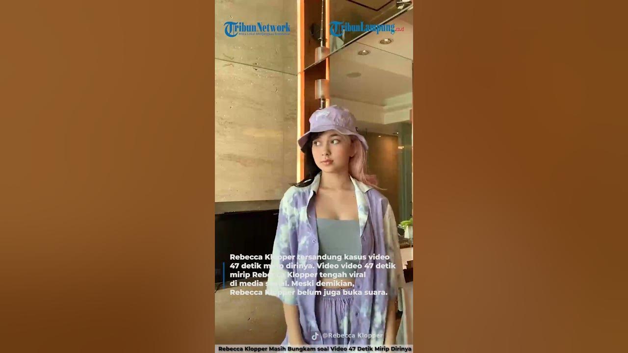 REBECCA KLOPPER MASIH BUNGKAM SOAL VIDEO 47 DETIK MIRIP DIRINYA | @TribunLampungOfficial