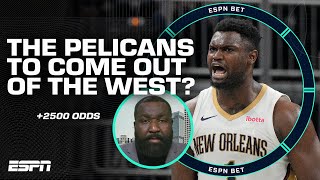 The Pelicans (+2500) are Kendrick Perkins SLEEPER pick to come out of the West 😴 | ESPN Bet