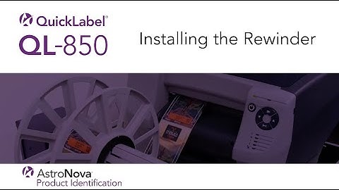 QL-850 Tutorial - Installing the Rewinder