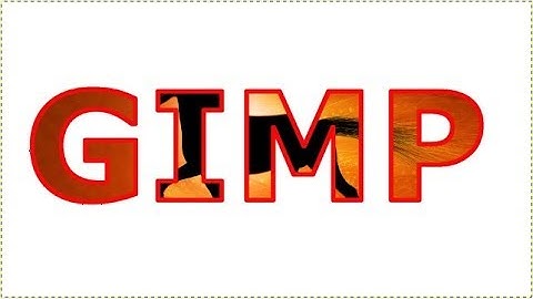How To Put Image Inside Text GIMP Tutorial