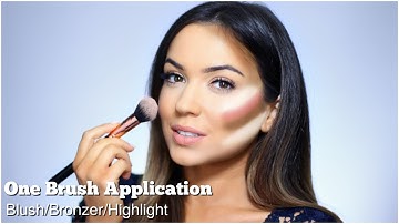 How To Apply Blush Contour & Highlight | One Brush Application | TheMakeupChair