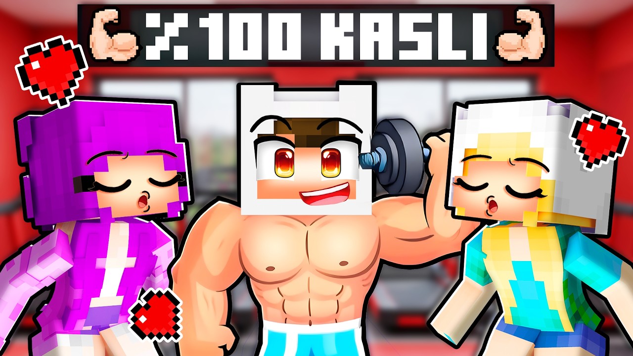 KIZLAR BENİMLE DALGA GEÇTİ, SONRA %100 KASLI OLDUM 😱 Minecraft