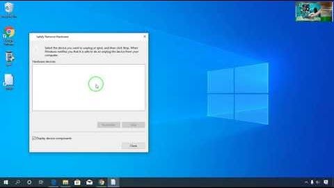 Tips and Tricks - How to create a Desktop shortcut to safely remove hardware device
