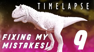 Fixing My Mistakes with a Carnotaurus dinosaur in Blender 2.93! (Part 9) [Timelapse]