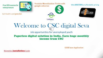 PAN services under Apna CSC digital seva- Earn huge income monthly as a VLE