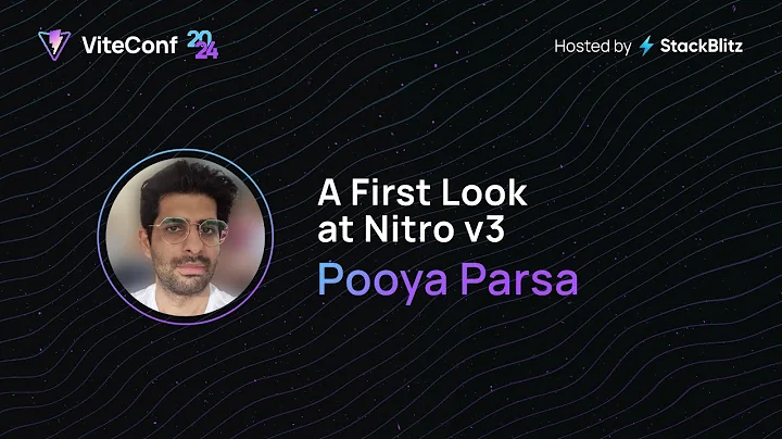 Pooya Parsa | A First Look at Nitro v3 | ViteConf 2024