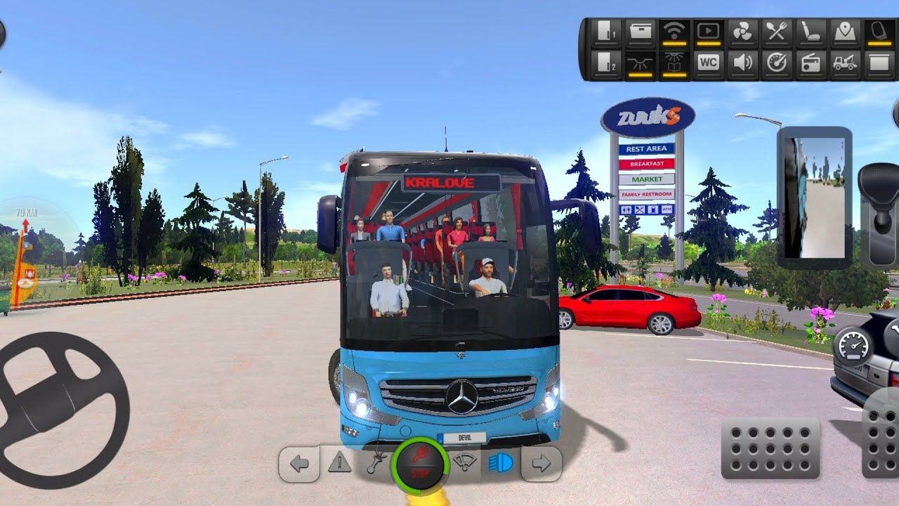 Bus Simulator : Ultimate | Lovely Journey 🫠😍❤️ | Mercedes-Benz | Zuuks | Drive with Devil 😈