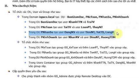 QUẢN TRỊ TÀI KHOẢN USER, COMPUTER VÀ GROUP   YouTube