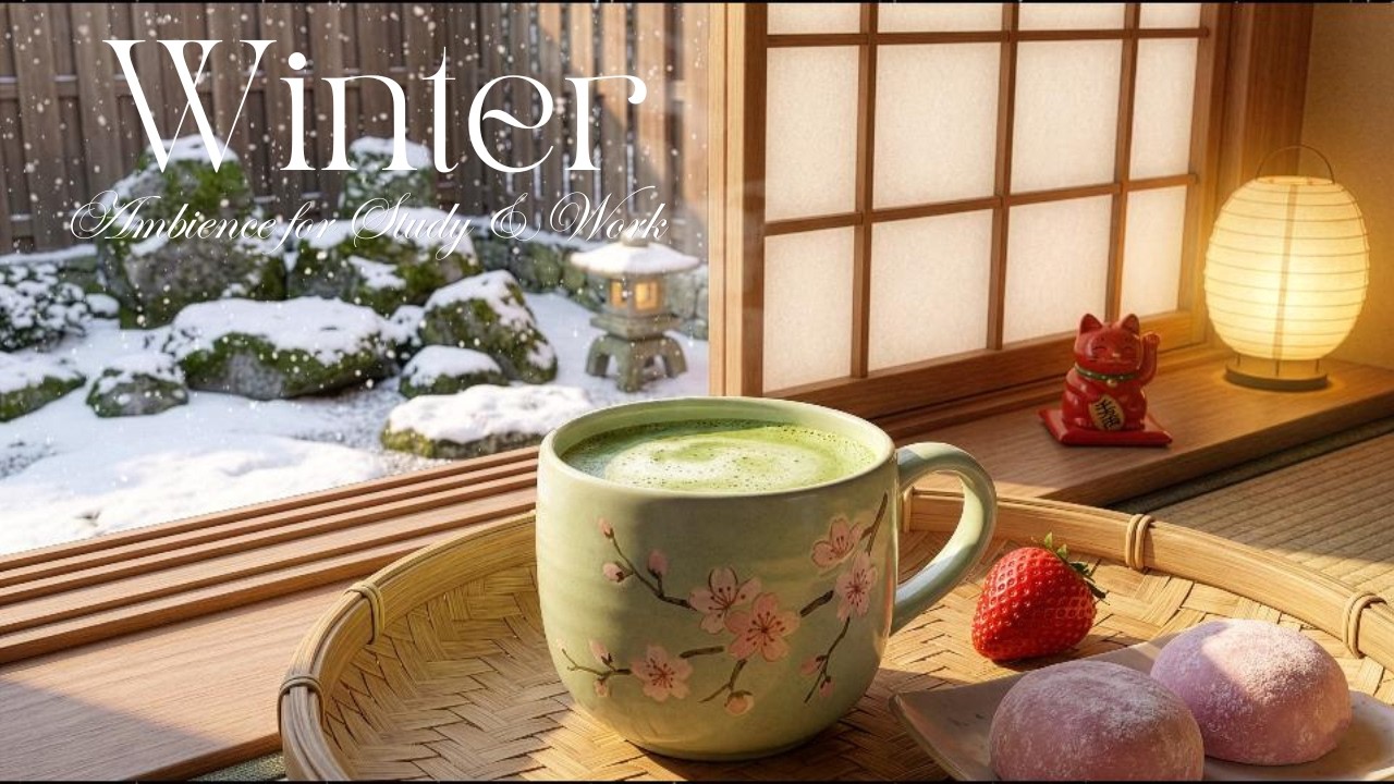 Winter Bossa Nova Jazz ❄️ Cozy Coffee Shop Ambience for Study & Work
